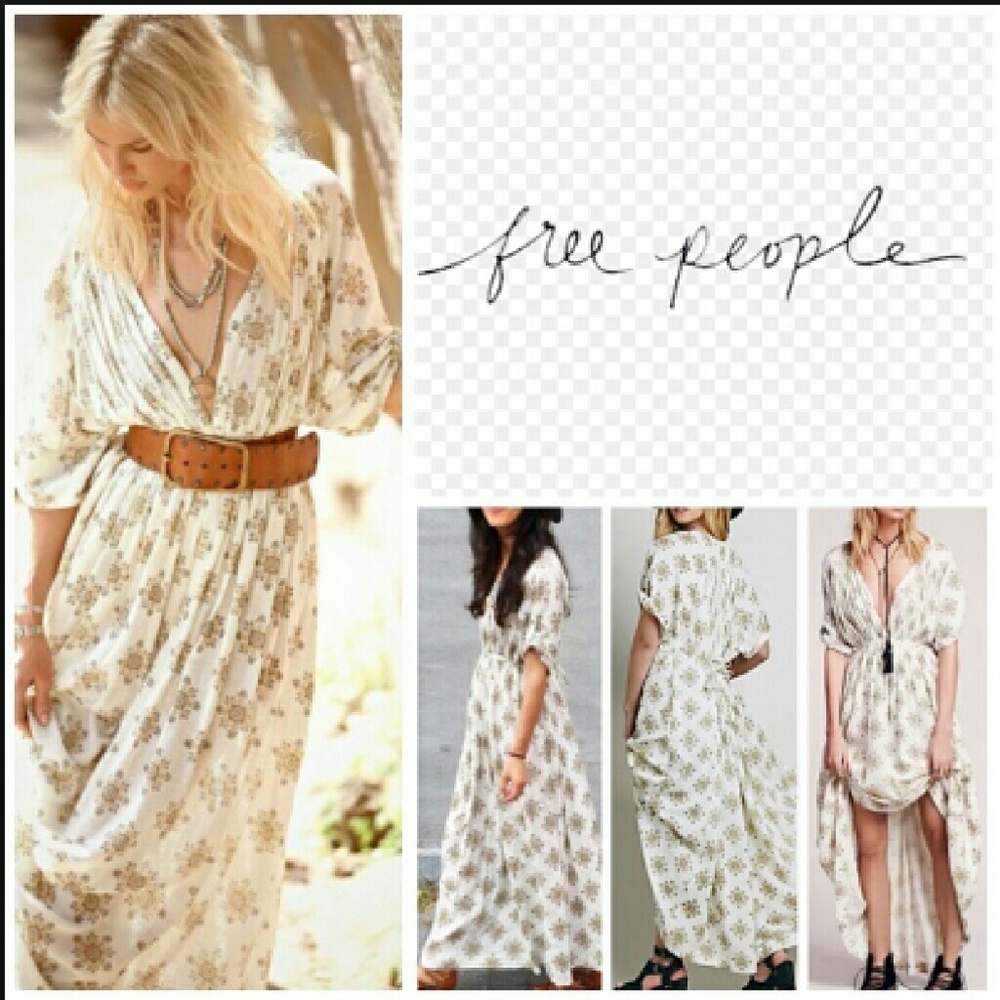 NWT Free People Oasis Print Maxi